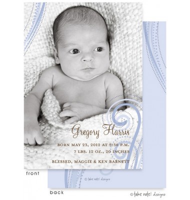 Birth Announcements, Gregory Harris, take note! designs